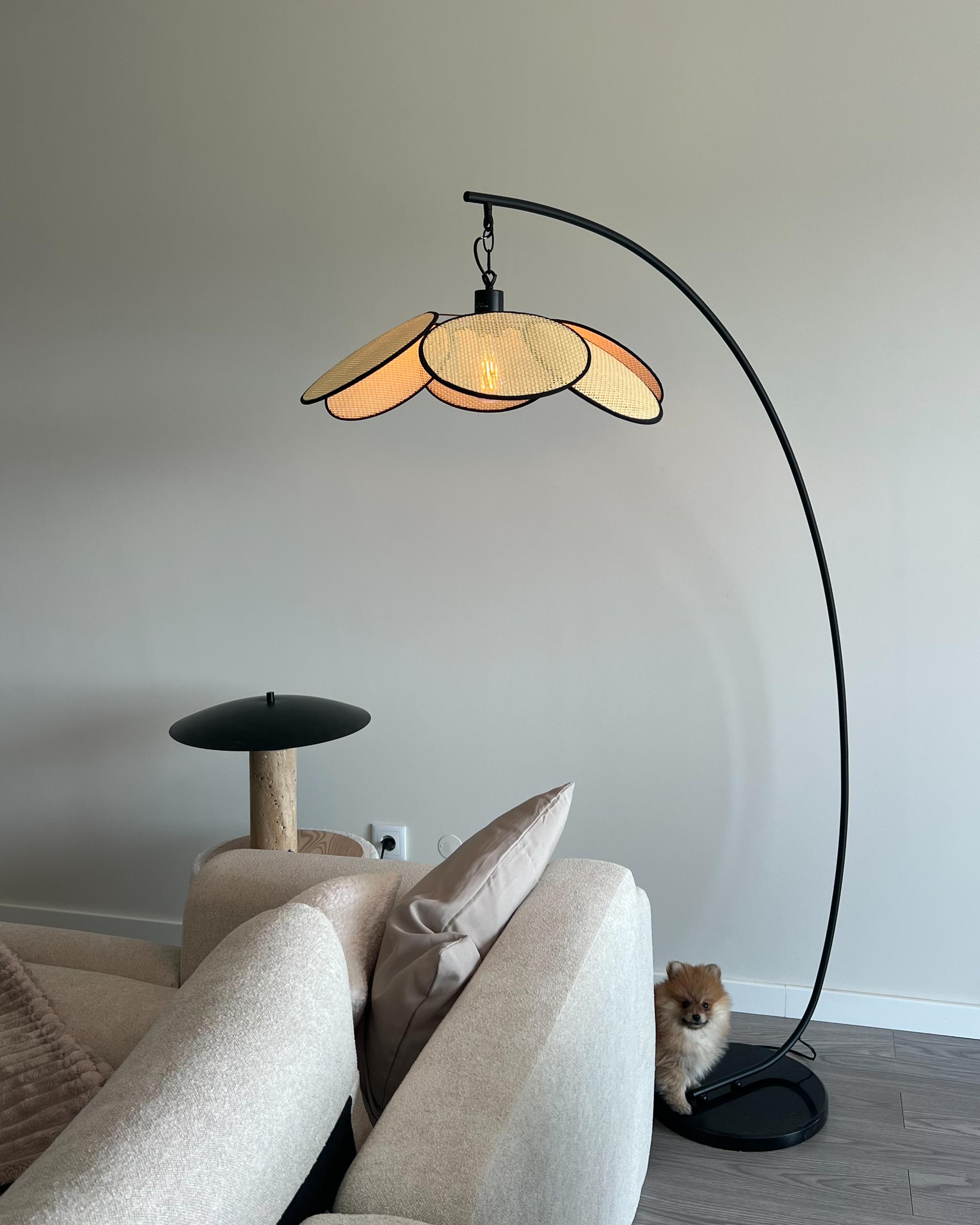 Staande lamp MERRICA Metaal Zwart