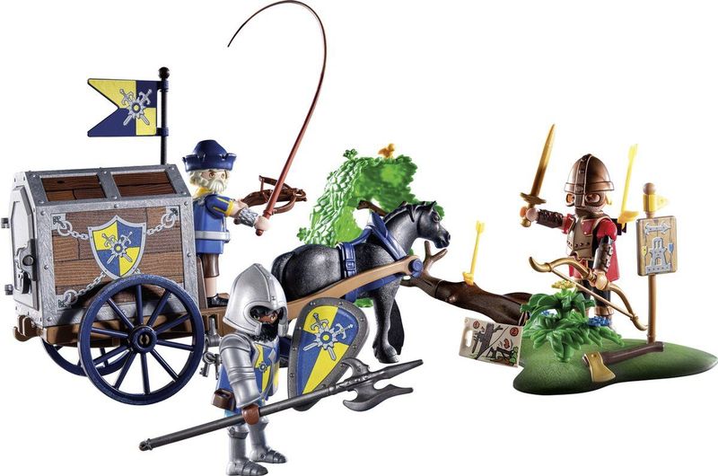 PLAYMOBIL - Novelmore - Overval op Transportwagen - Speelgoed - Voor Kinderen vanaf 4 Jaar