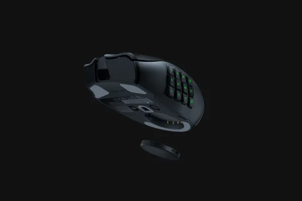 Razer Naga V2 Pro - Mus - ergonomisk - MMO, HyperScroll Pro-hjul, gaming - højrehåndet - optisk - 20 knapper - kablet, trådløs - Bluetooth, USB-C, 2.4 GHz
