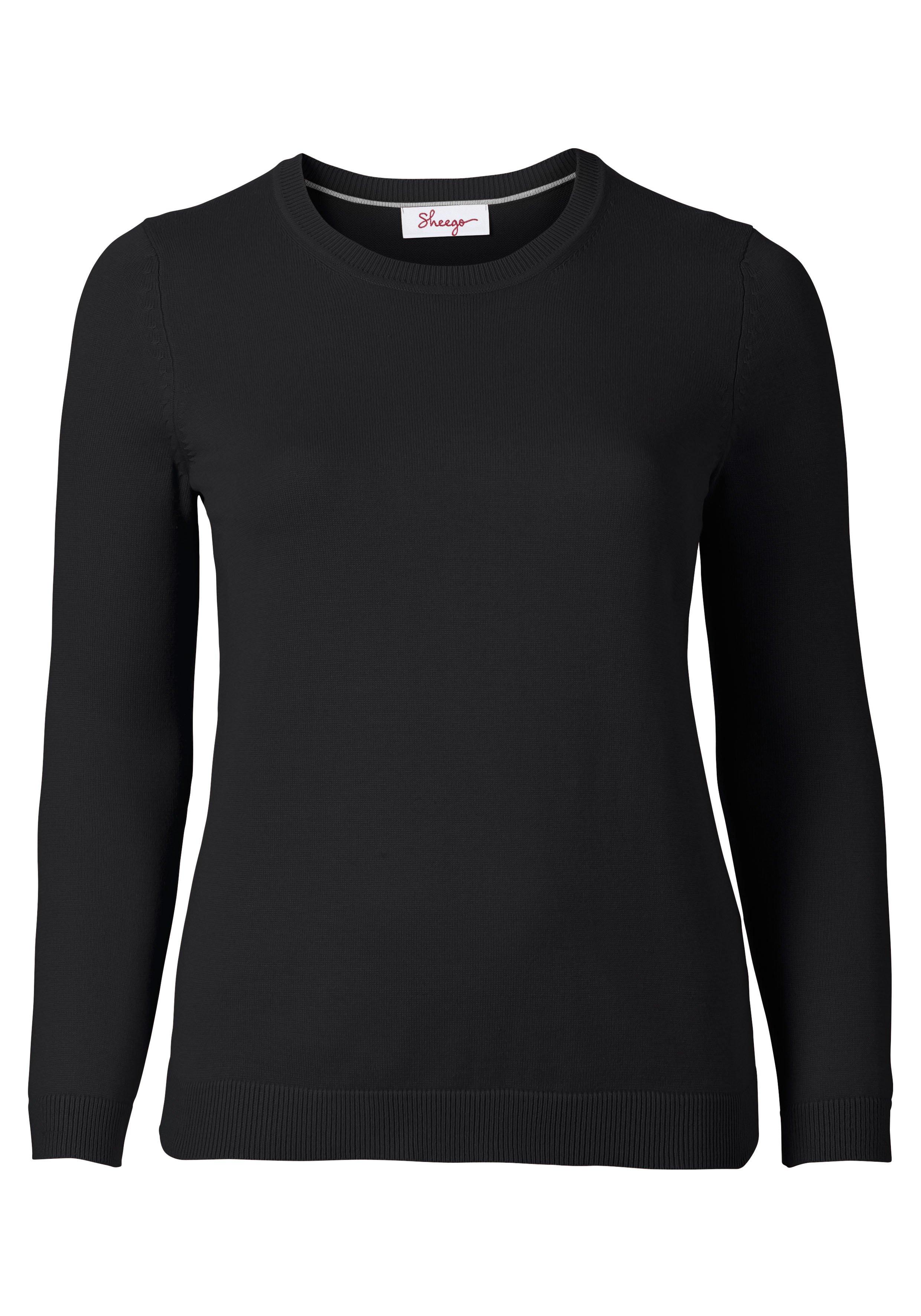 Pullover aus Feinstrick mit Rundhalsausschnitt