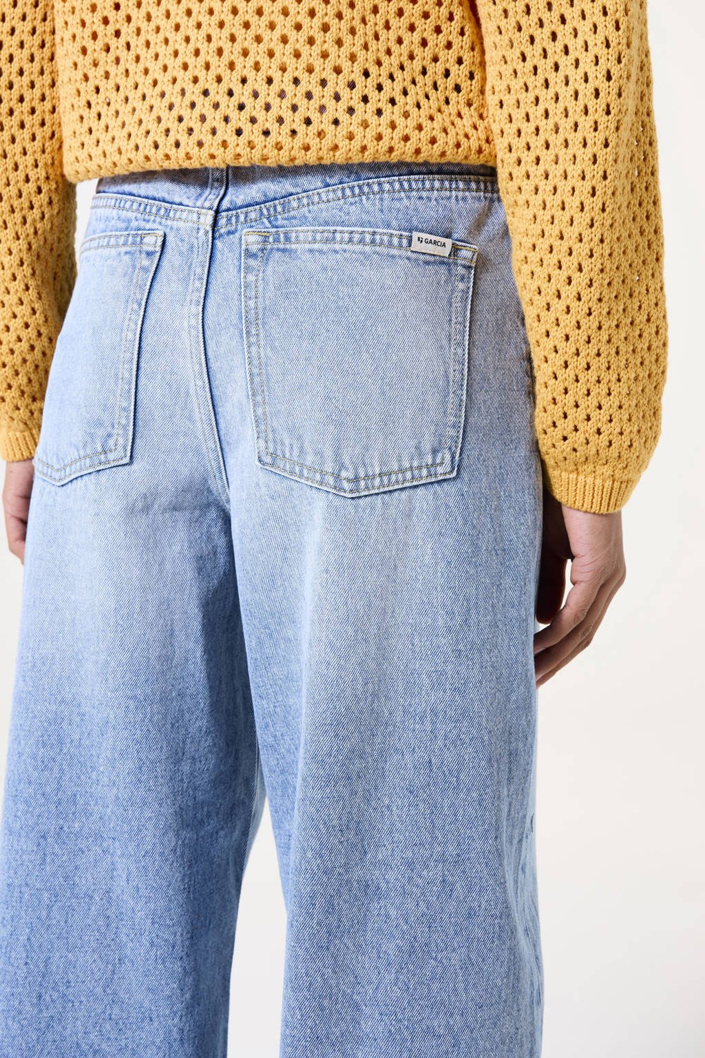 Garcia barrel loose fit jeans light blue denim