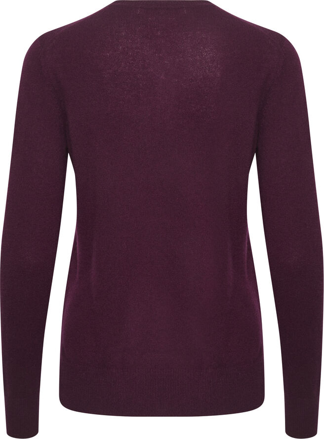InWear LukkaIW Crew-neck Pullover Premium - 100% Cashmere Brown bordeaux