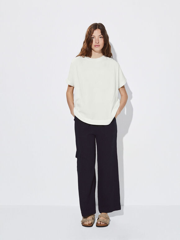 Camiseta Lyocell - Crudo