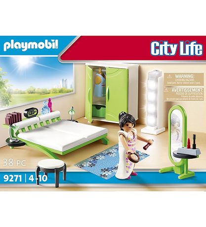 Playmobil City Life - Sovev?relse - 9271 - 38 Dele