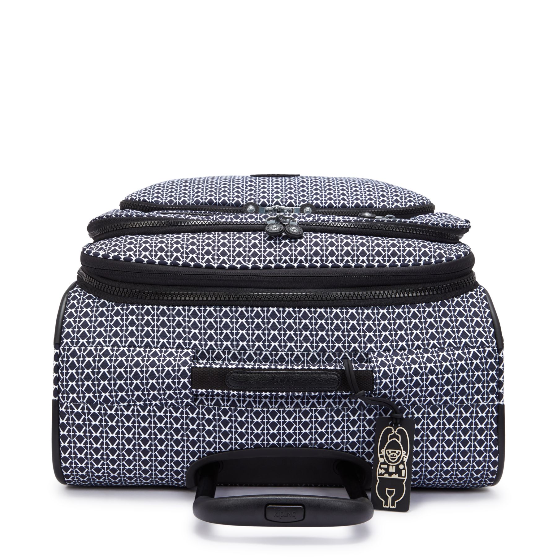 NEW YOURI SPIN M Valise Extensible à Roulettes de Taille Moyenne avec Poignée Télescopique - Signature Print