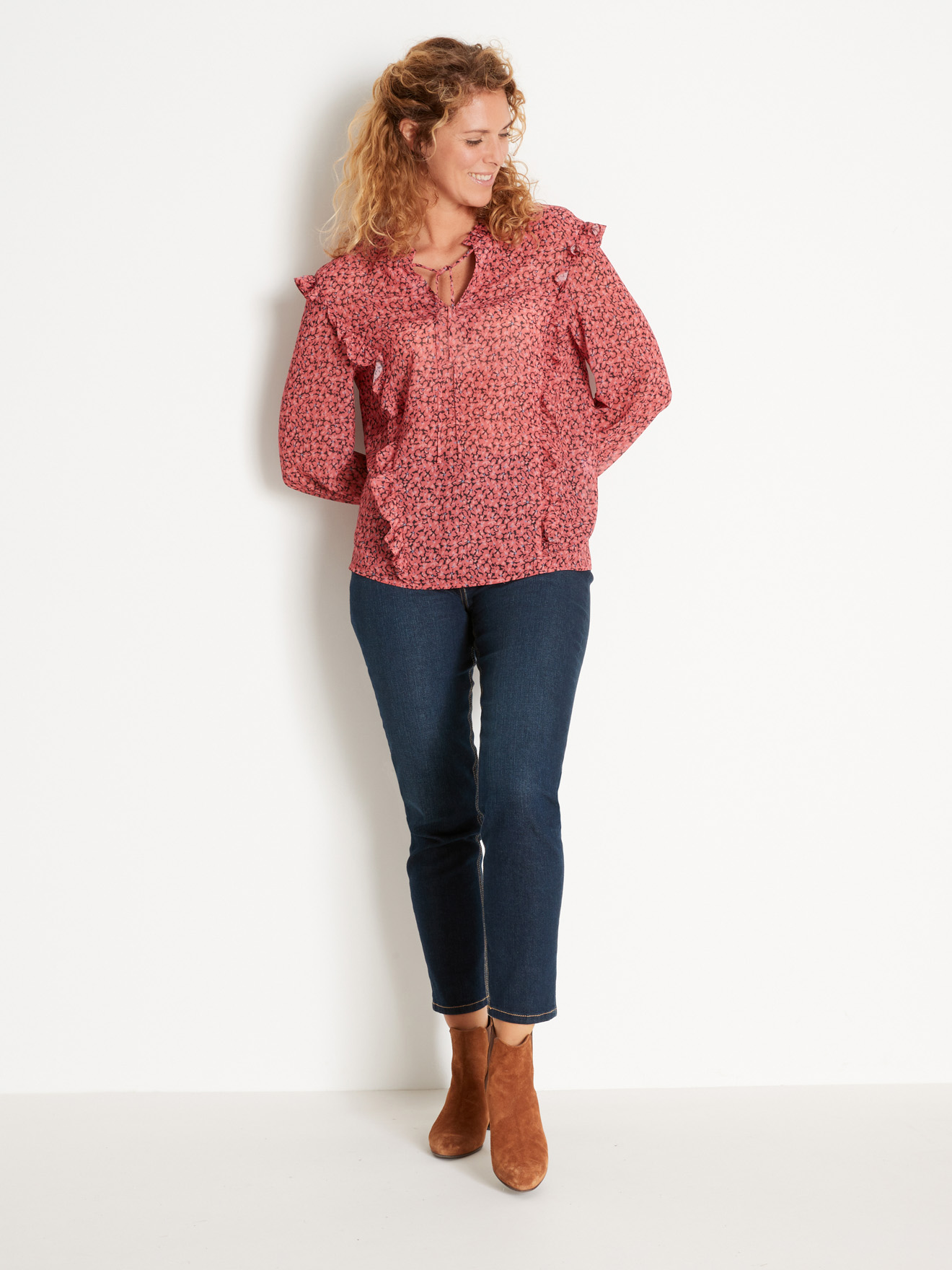 Blouse à volants