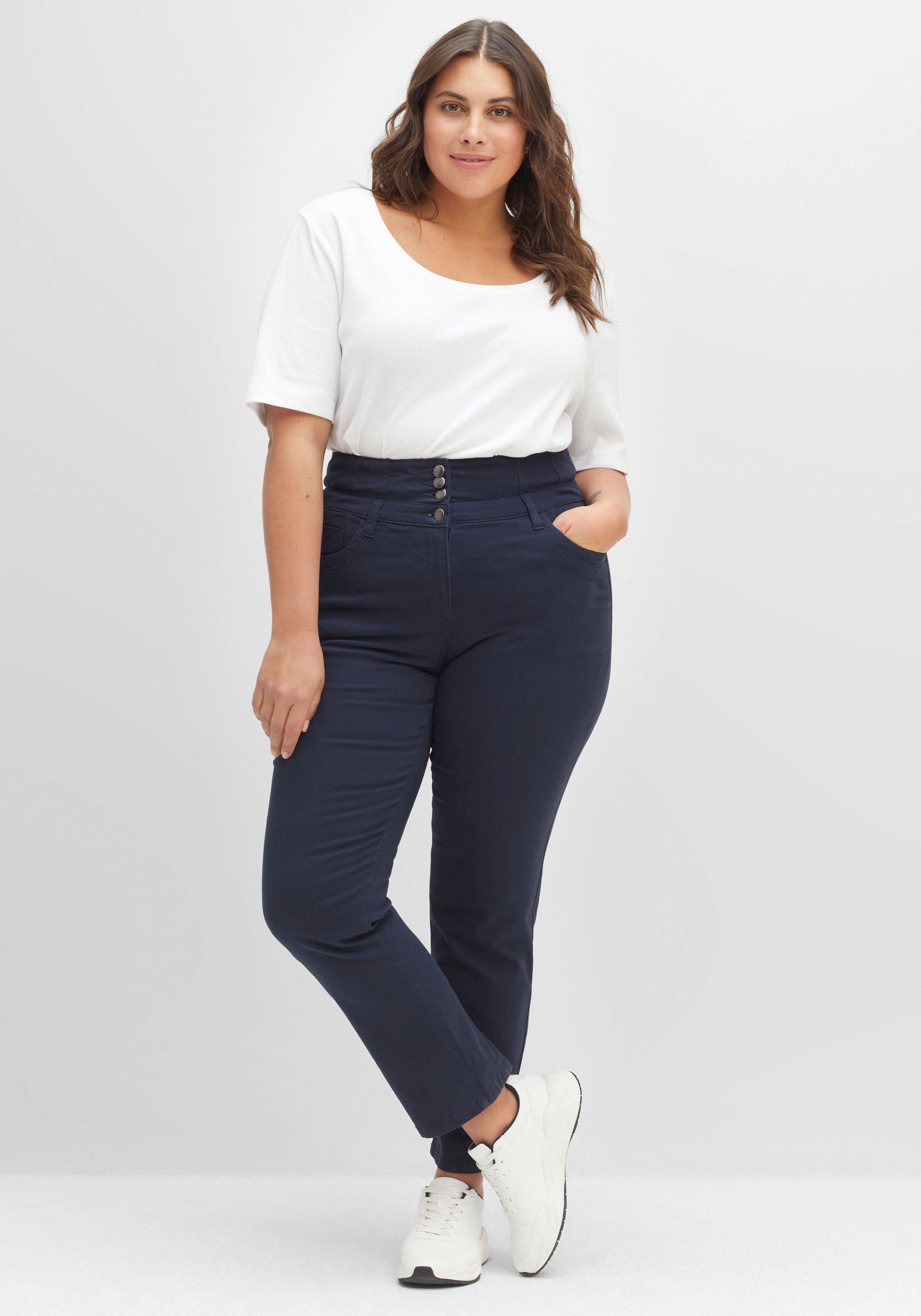 Gerade Twillhose in Curvy-Schnitt ANNE