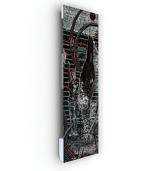 Radiateur électrique à rayonnement avec soufflerie Ilo Fanmix en verre design Zoo 1250W