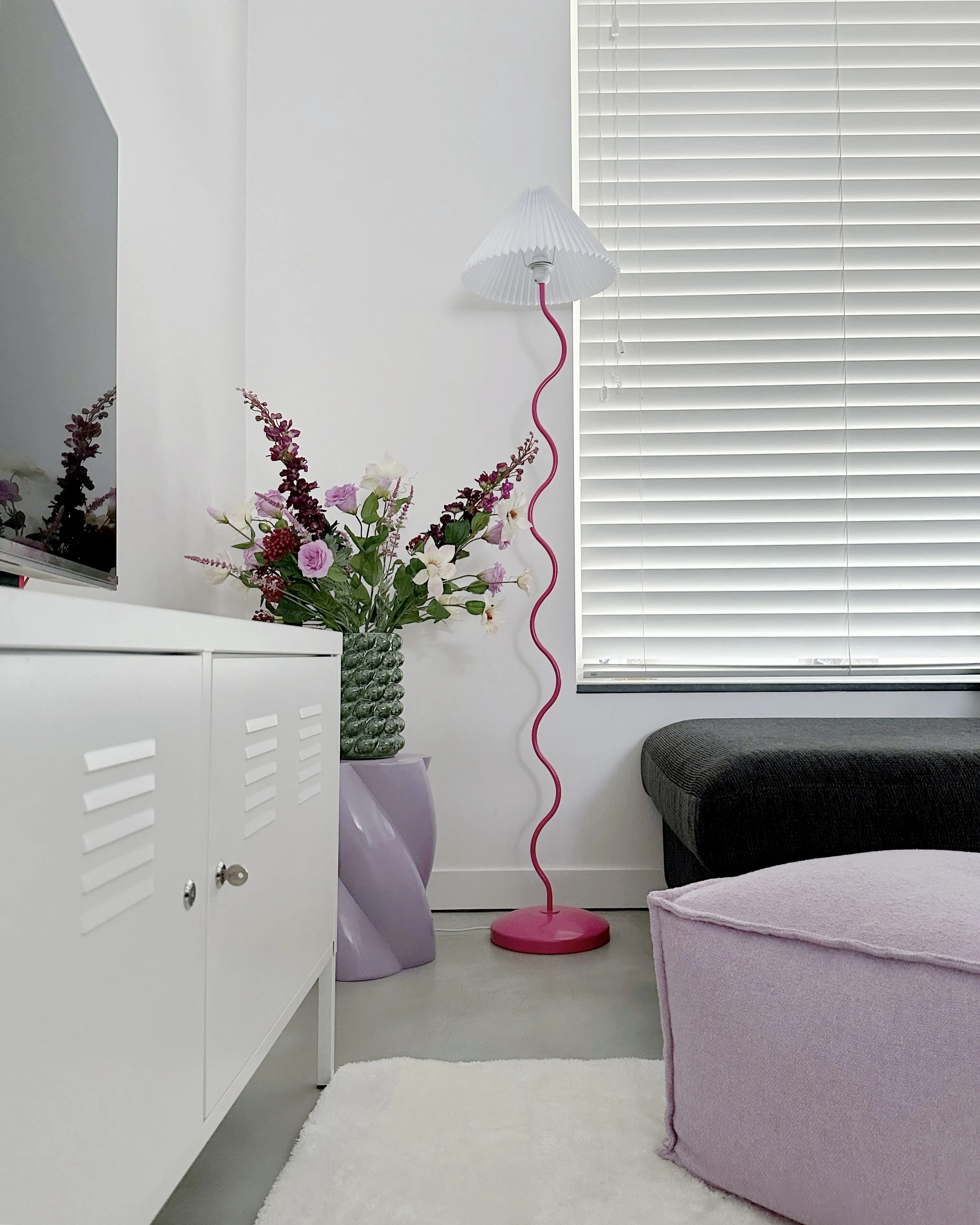 Staande lamp JIKAWO Metaal Roze