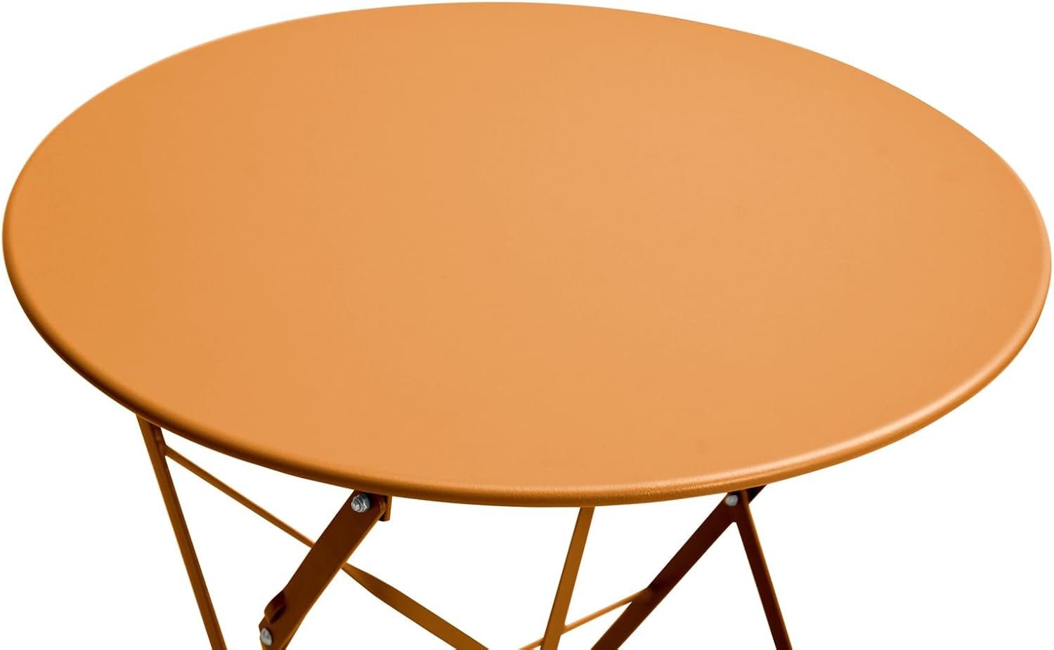 SVITA Berlin Bistro-Set Metall Sitzgruppe Balkon klappbar Tisch Stühle Orange