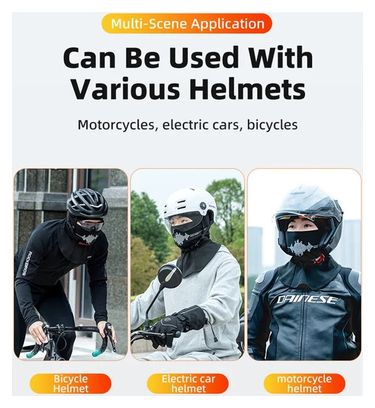 Cache-cou motocycliste en polaire  cagoule  masque facial pour l'hiver