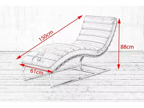 Fauteuil - Vert cuir - SIRY
