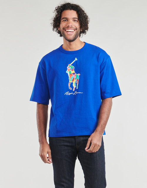 Polo Ralph Lauren - TSHIRT MANCHES COURTES BIG POLO PLAYER Azul / Royal / Zafiro / Estrella