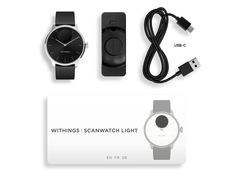 Withings Activity Tracker Scanwatch Light Black Hybrid Smartwatch