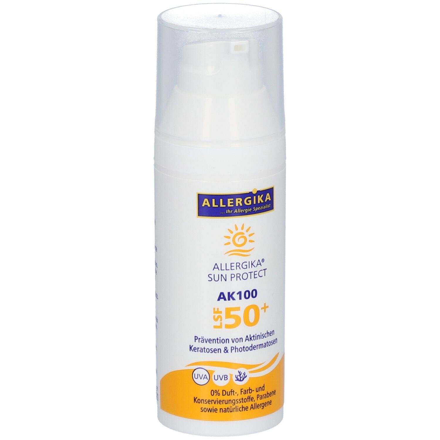 ALLERGIKA® SUN PROTECT AK 100 SPF 50+ - Extrem-Sonnenschutz (LSF>100) bei Hautkrebs (Aktinischen Keratosen), Photodermatosen oder nach Laserbehandlungen