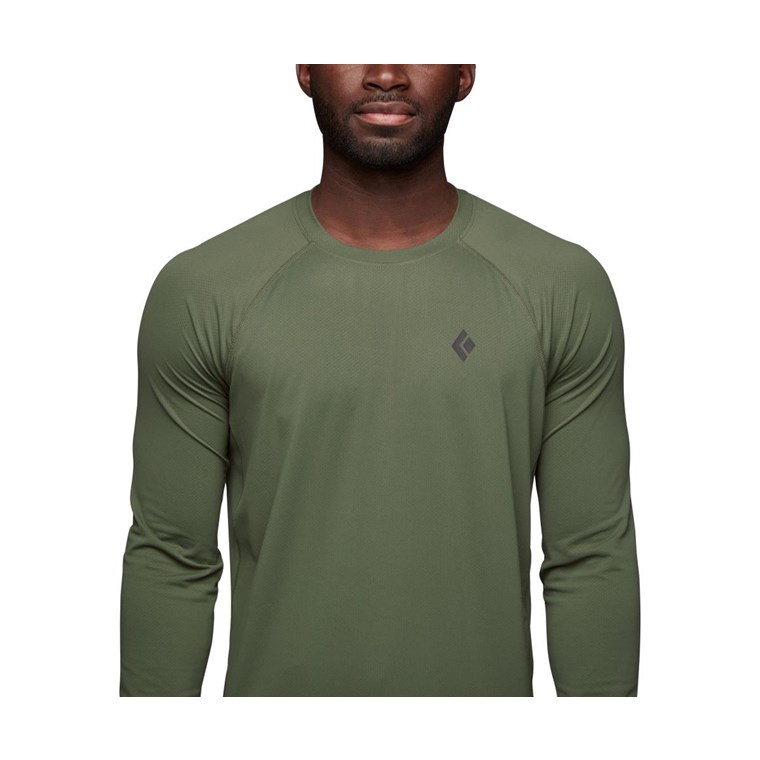 Black Diamond Alpenglow Crew LS Shirt Men Tundra