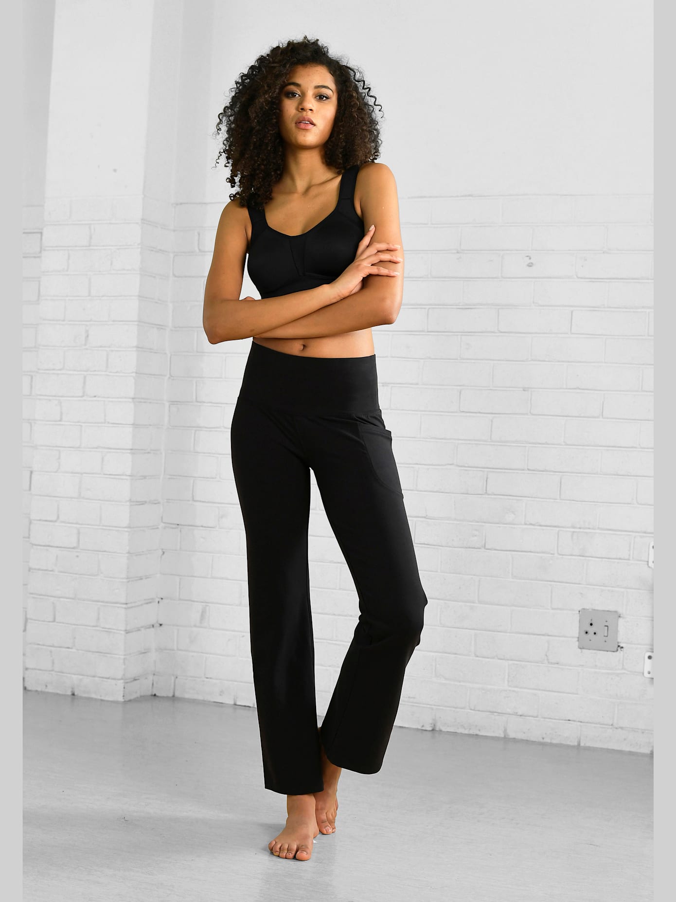 Panty pantalon jazz avec logo imprimé