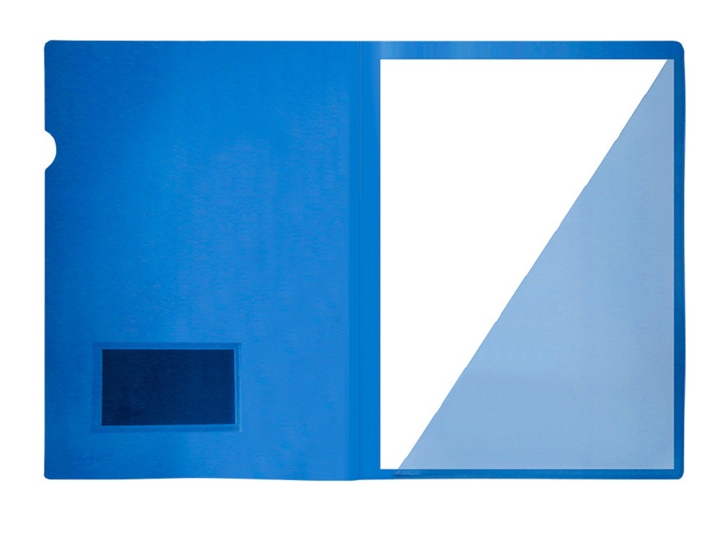 BOLSA POLIPROPILENO A4 LIDERPAPEL AZUL TRANSLUCIDO