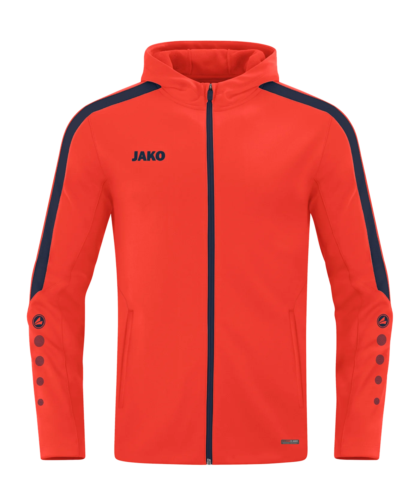 JAKO Power Kapuzenjacke Orange Blau F375