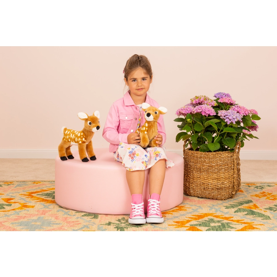 Teddy HERMANN® Rehkitz liegend hellbraun, 25 cm