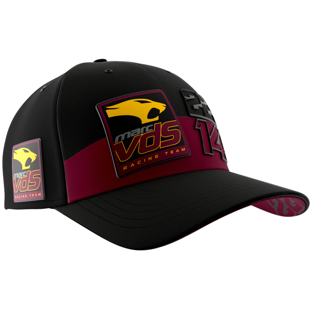Ixon - Casquette Round Marc VDS 23 Noir / Bordeaux