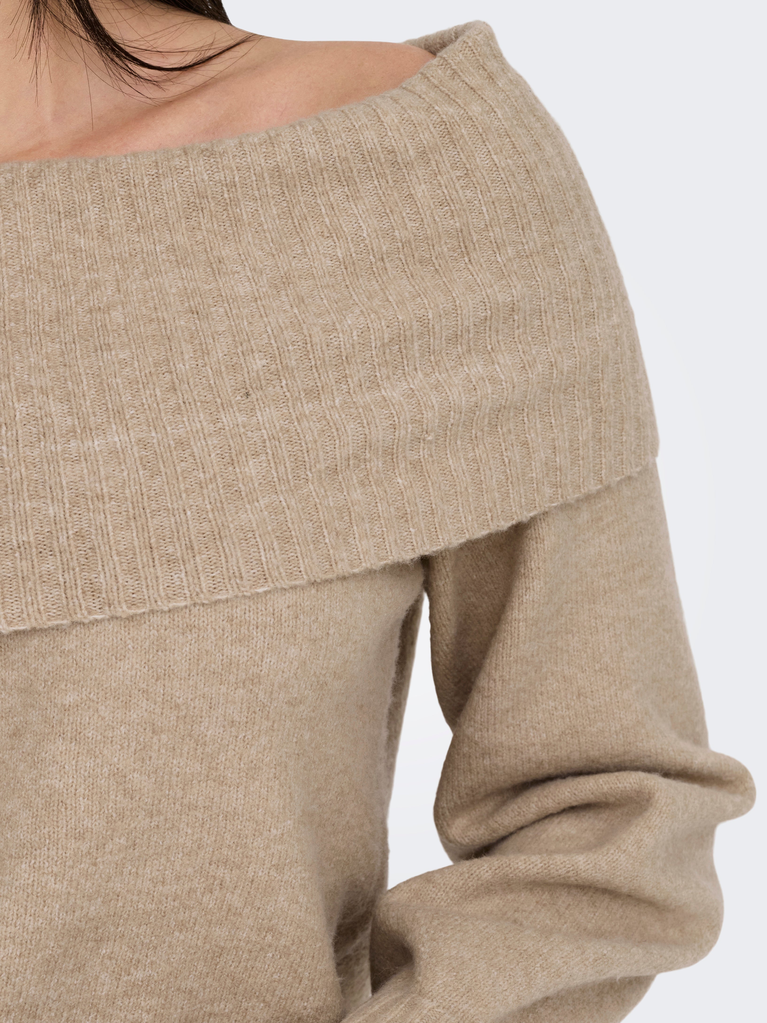 ONLJEANETT Strickpullover Humus