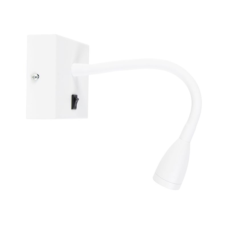 Moderne flexibele wandlamp wit LED - Flex