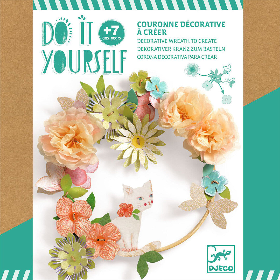 Djeco knutselset diy bloemenkrans