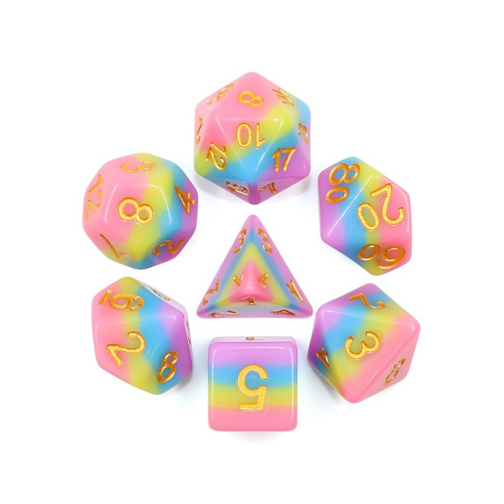 Set de 7 Dés - Rainbow Bridge (HDL-29)