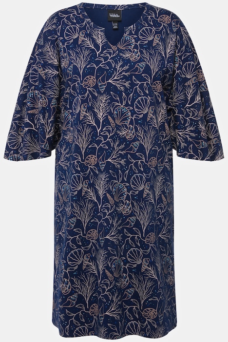 Bigshirts, 2er-Pack, Muscheln, Tunika-Ausschnitt, 3/4-Arm