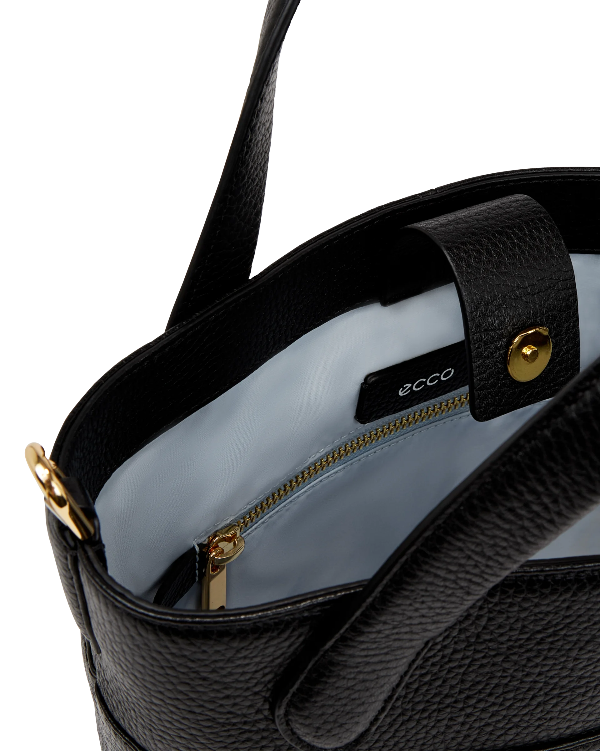 ECCO Tote Shopper aus Leder Schwarz 24,5X31X13 cm
