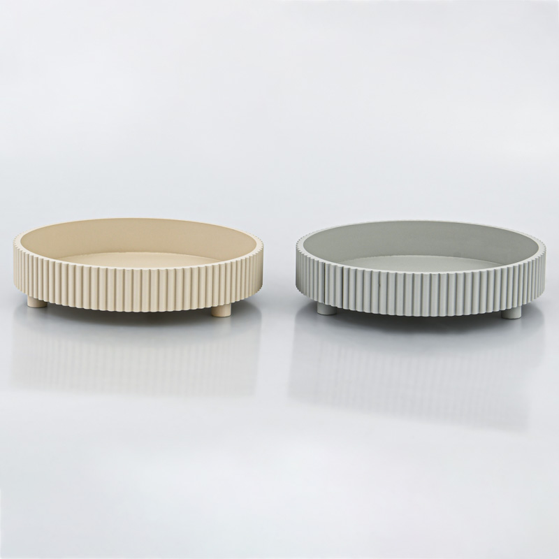Plateau rond décoratif 'Softness'