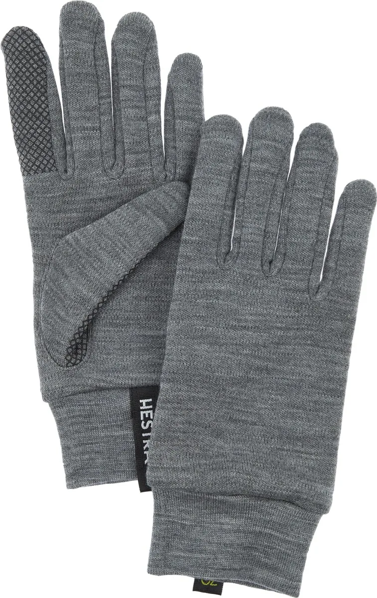 Hestra Merino Touch Point - 5 Finger Grey