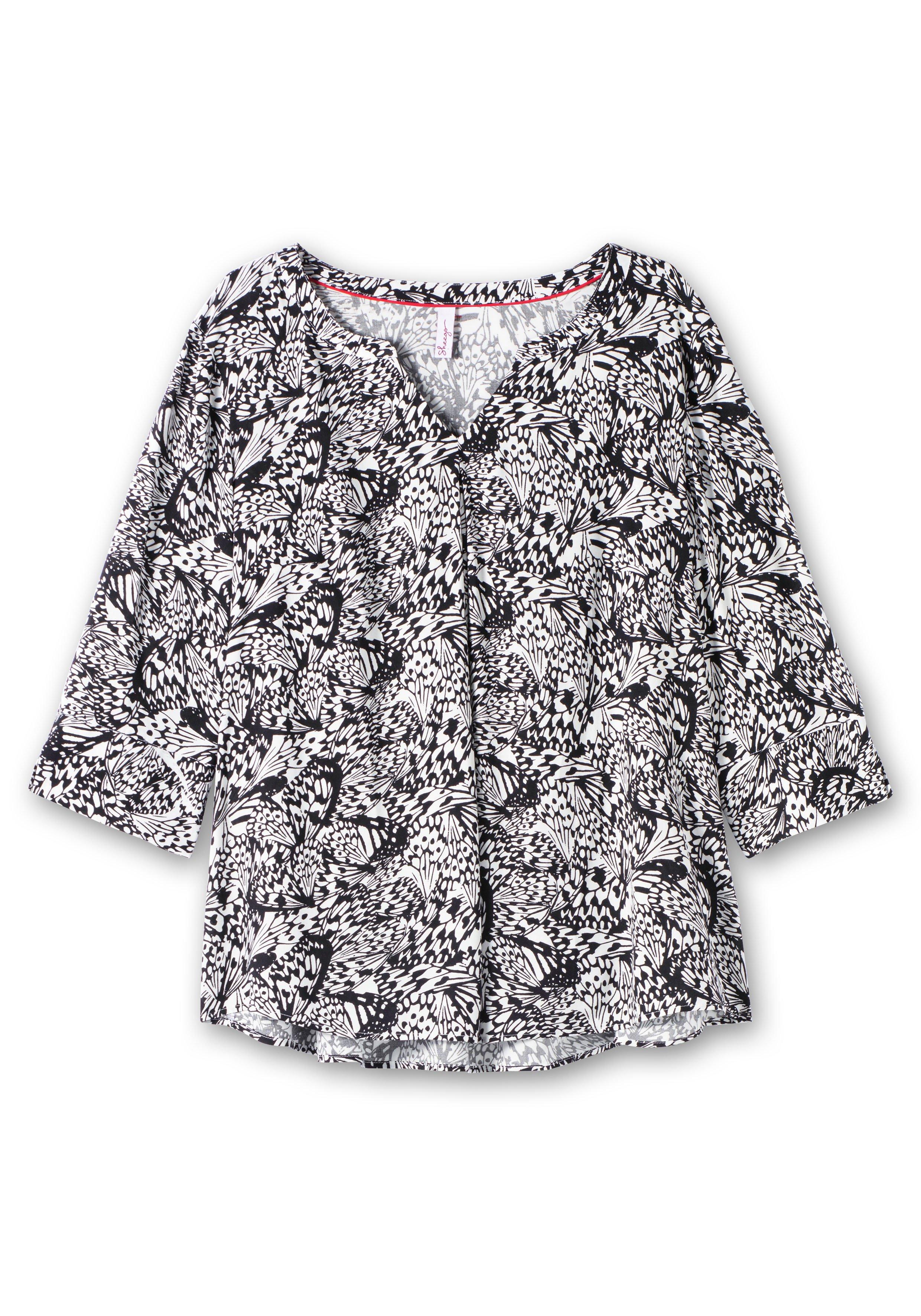 Tunika mit 3/4-Arm und Alloverprint