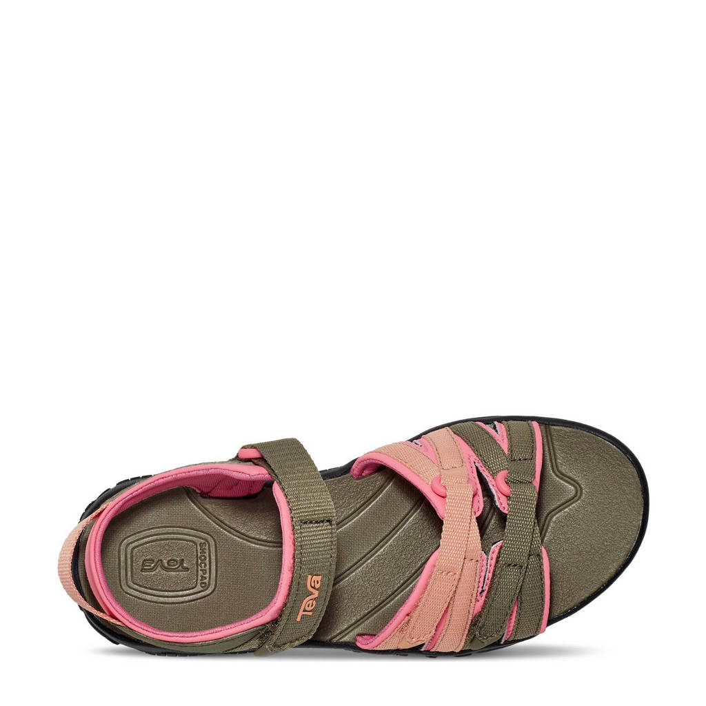 Teva sandalen olijfgroen/roze
