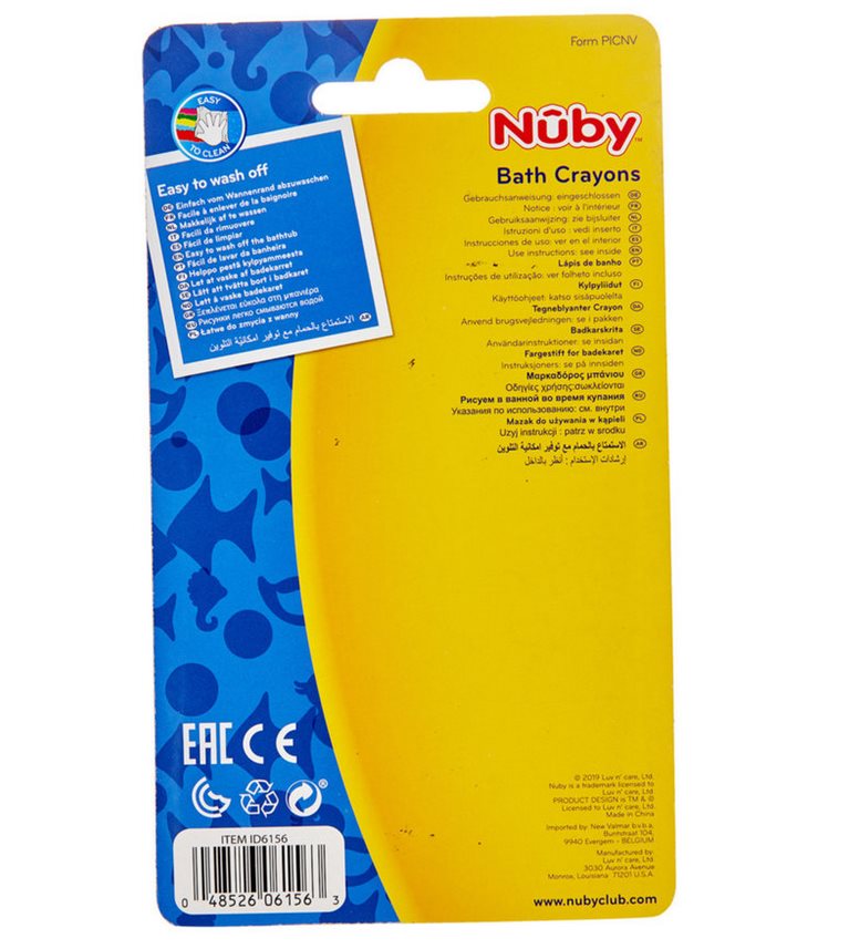 NUBY Bade-Malstifte leicht abwischbar 1 Stk