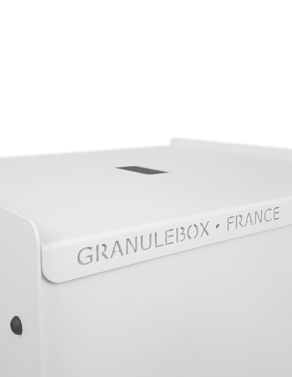 Rangement à granulés de bois 55Kg blanc arbre