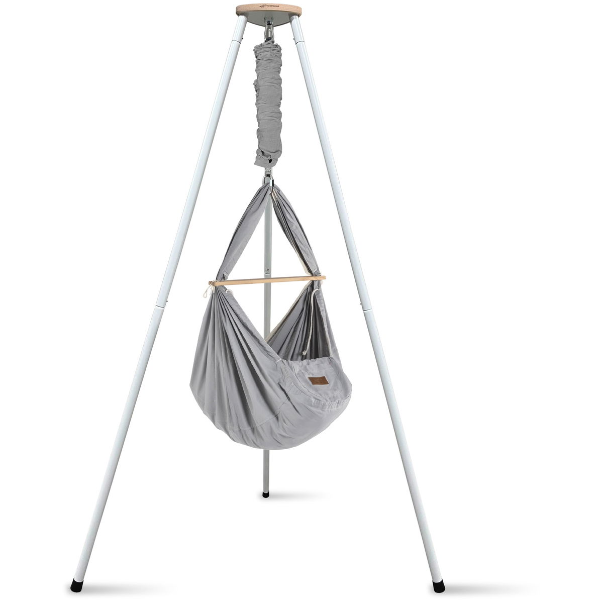 SCHMUSEWOLKESCHMUSEWOLKE   Tipi weiss mit Bio Federwiege grey Synthetisch