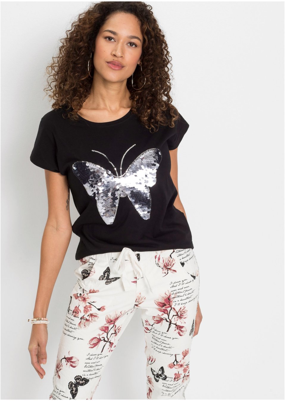 T-shirt à paillettes