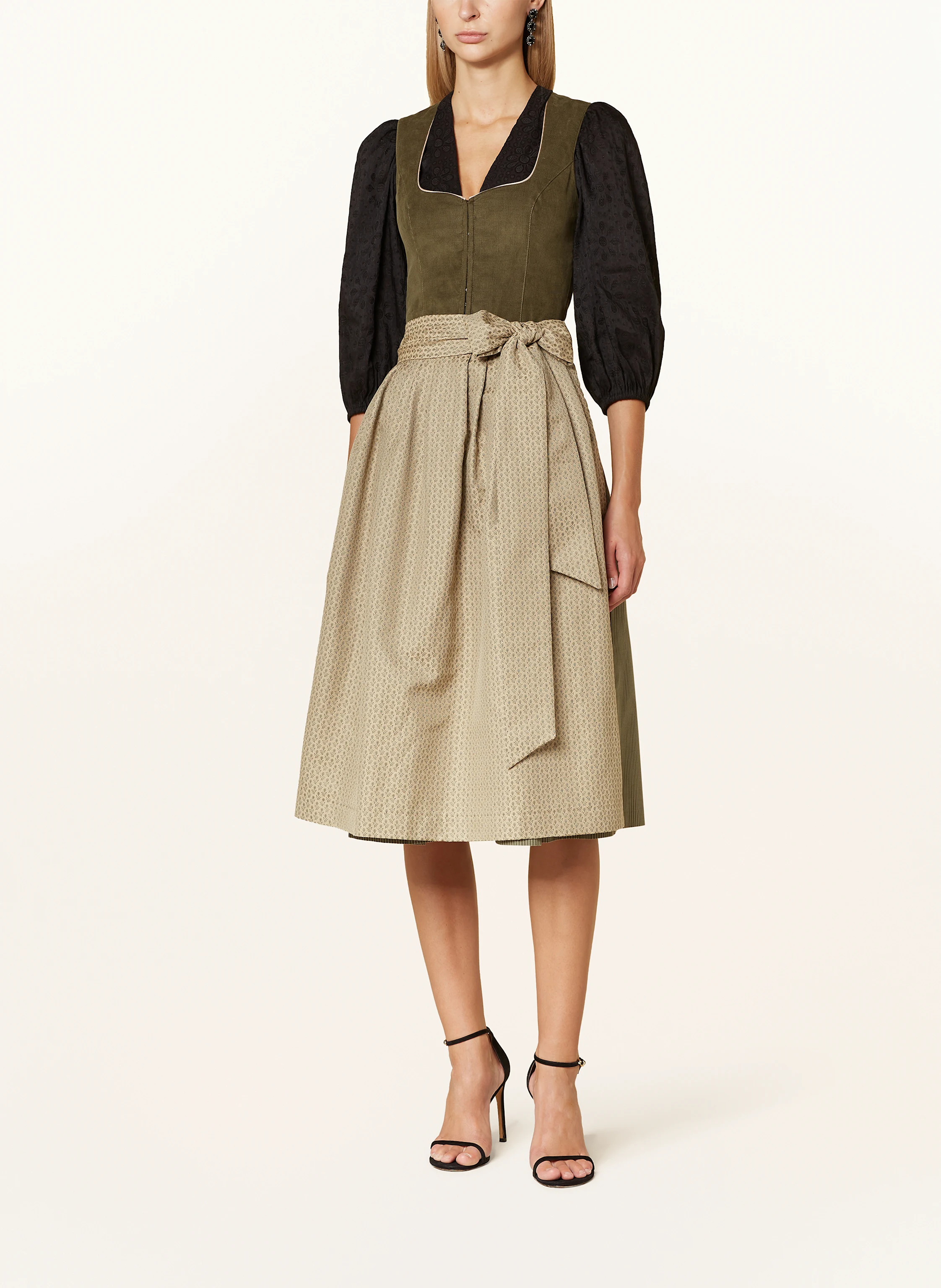 Heimatglück Tracht Dirndlbluse VIVI mit Leinen