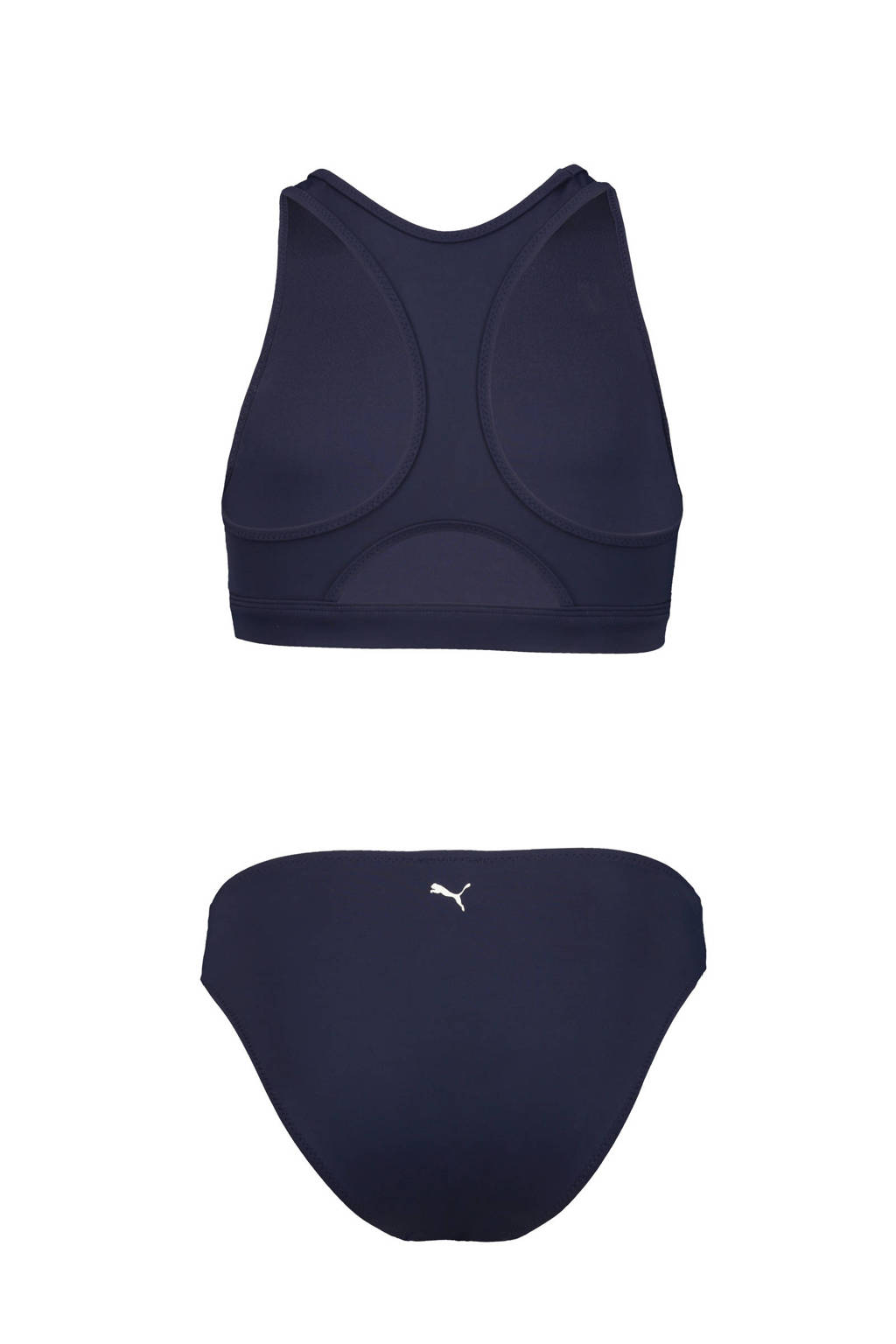 Mooie sportieve bikinicrop bikini donkerblauw