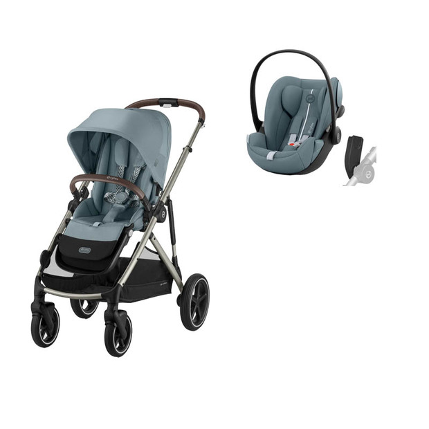 Poussette DUO Gazelle S TPE + Cloud G Plus Stormy Blue - CYBEX