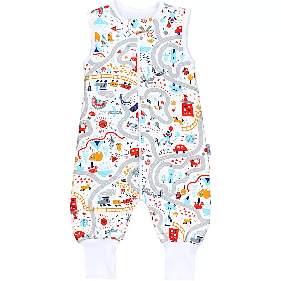 TupTam Winter Babyschlafsack mit Beinen 2,5 Tog grauorange