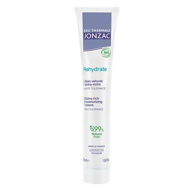 Jonzac Água Termal Rehidratante Extra Rica Cuidado Aveludado Orgânico 50ml