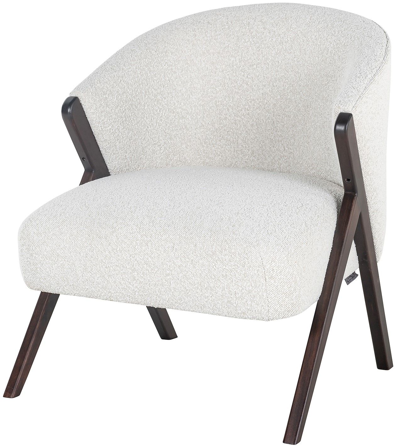 Fauteuil 211290 White Bouclé Mia B67 x D69 x H77 cm