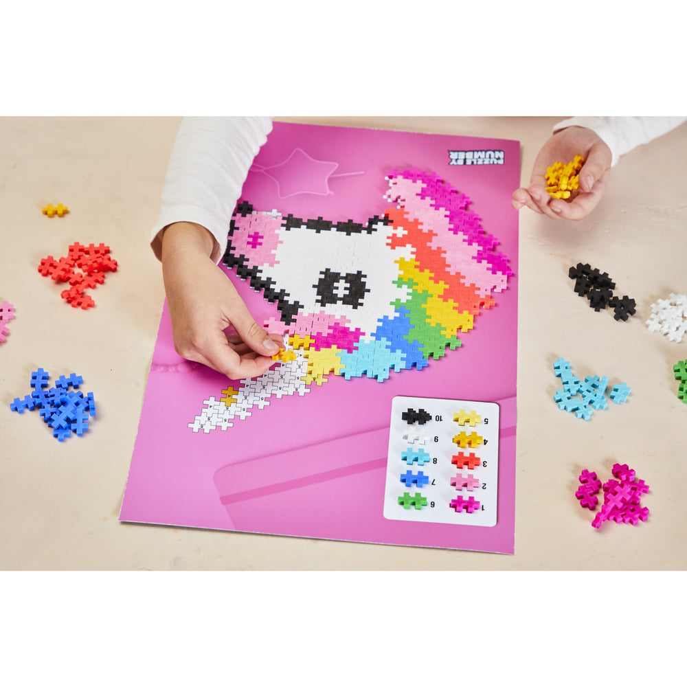 Køb Plus-Plus Puslespil By Number Unicorn 250Pcs