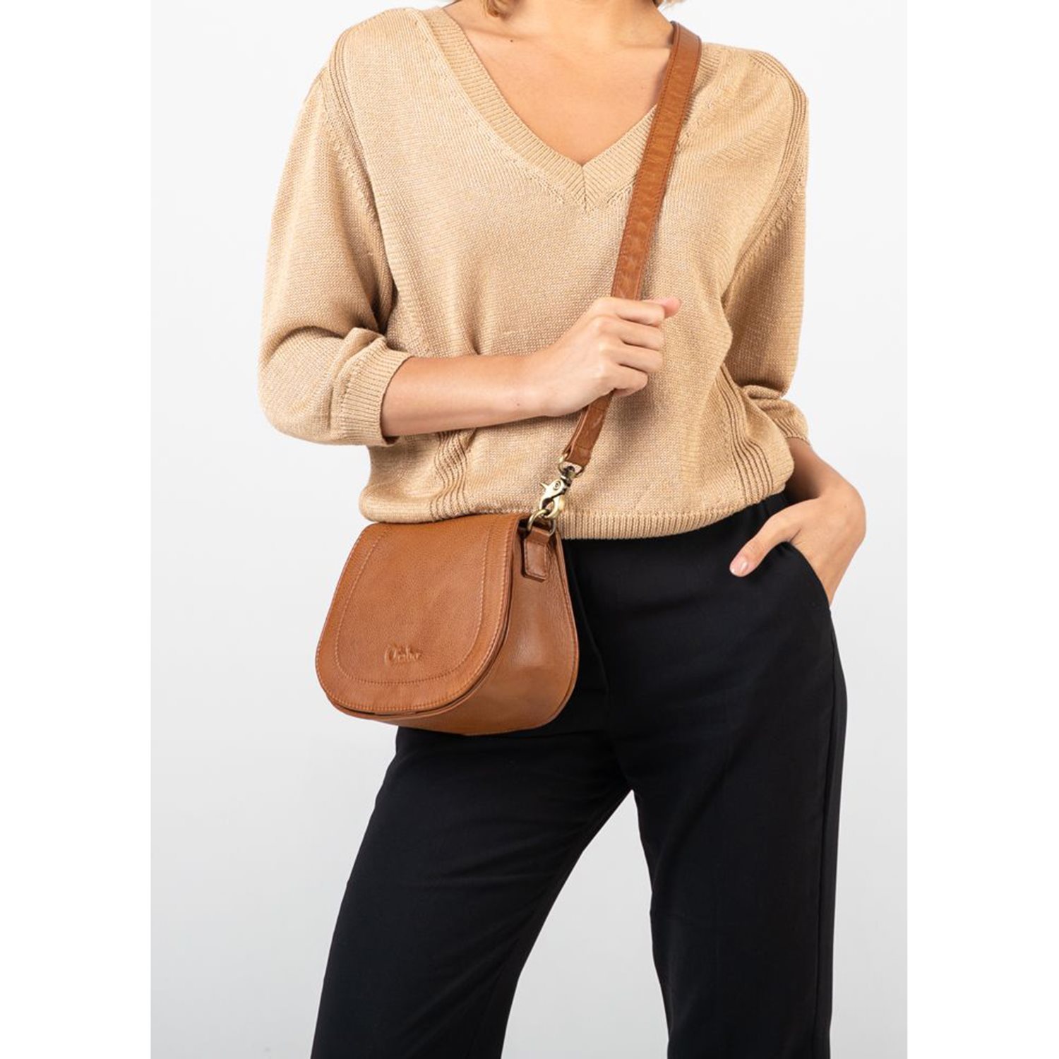 Chabo Susy Saddle Bag cognac