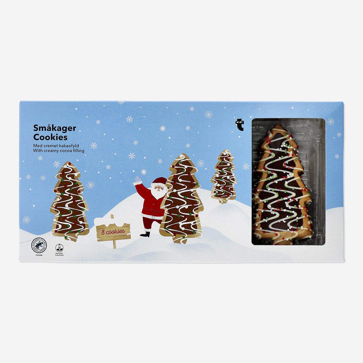 Juletræ Småkager med fløde og krymmel