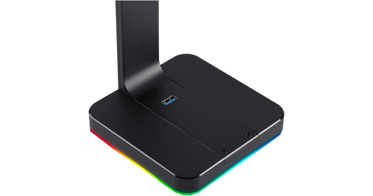 CorsairST100 RGB Premium Headset Stand met 7.1 Surround Sound houder  (Zwart)