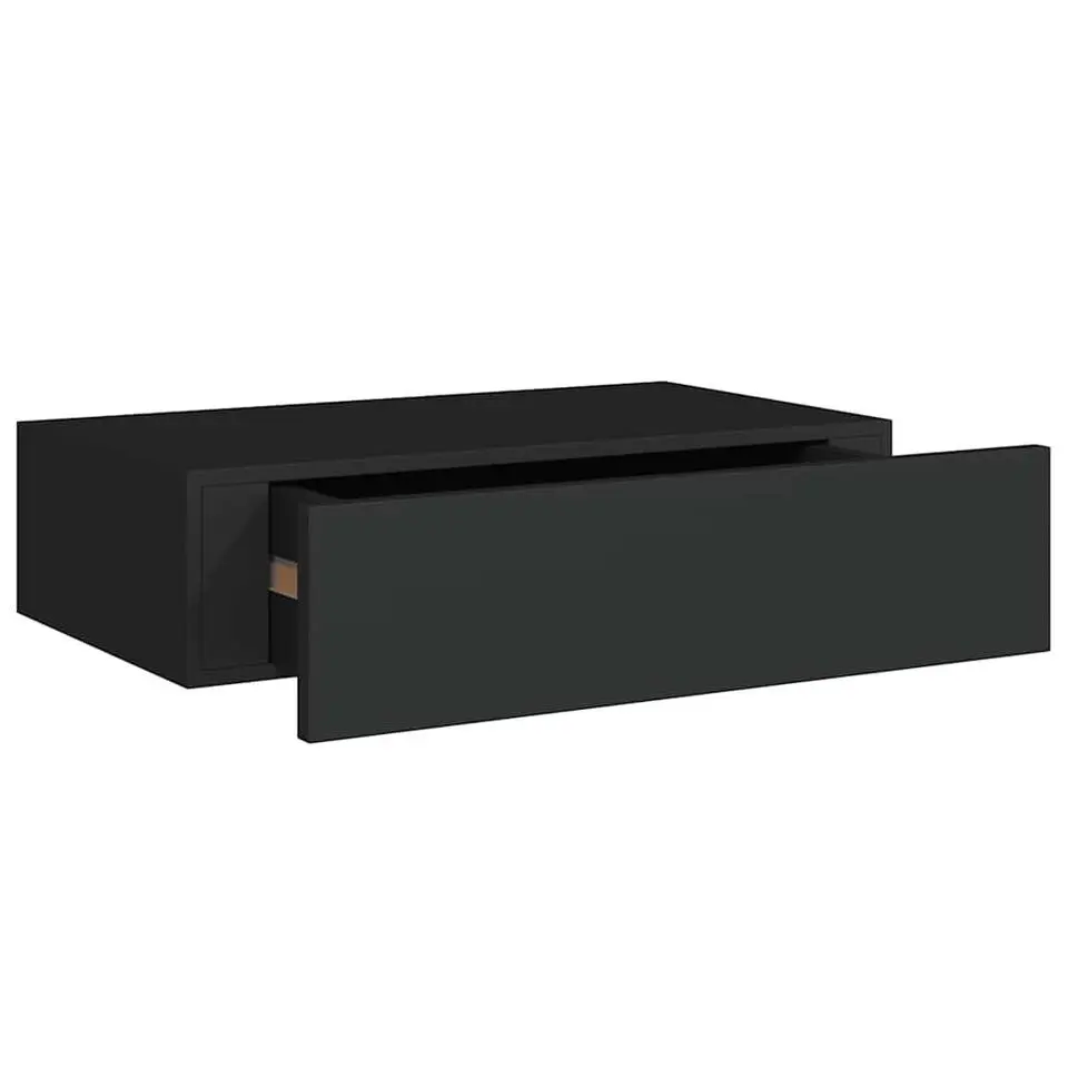 vidaXL - Ladeschap - Zwart - MDF